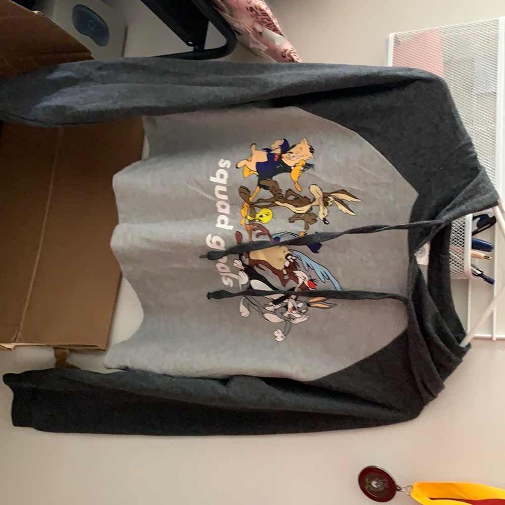 looney tunes crop top sweater